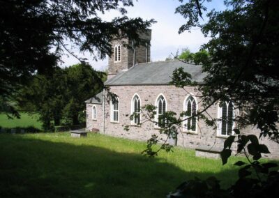 Side view of St Anne's Church in Haverthwaite